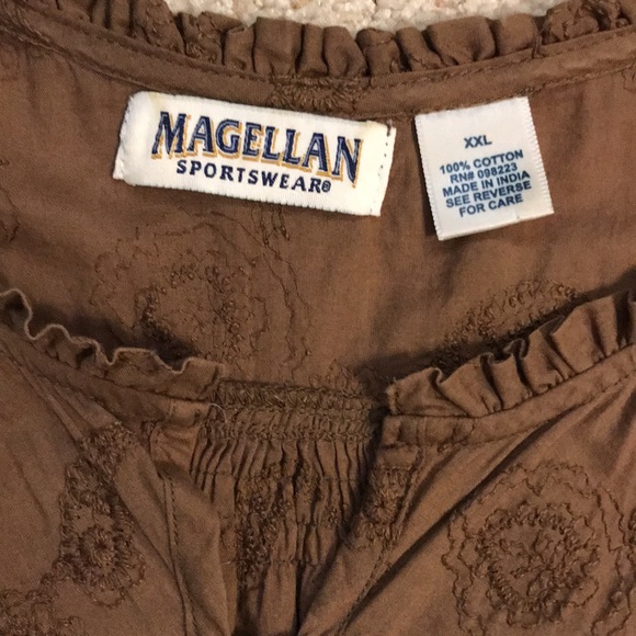 Magellan Brown Blouse - Picture 3 of 14